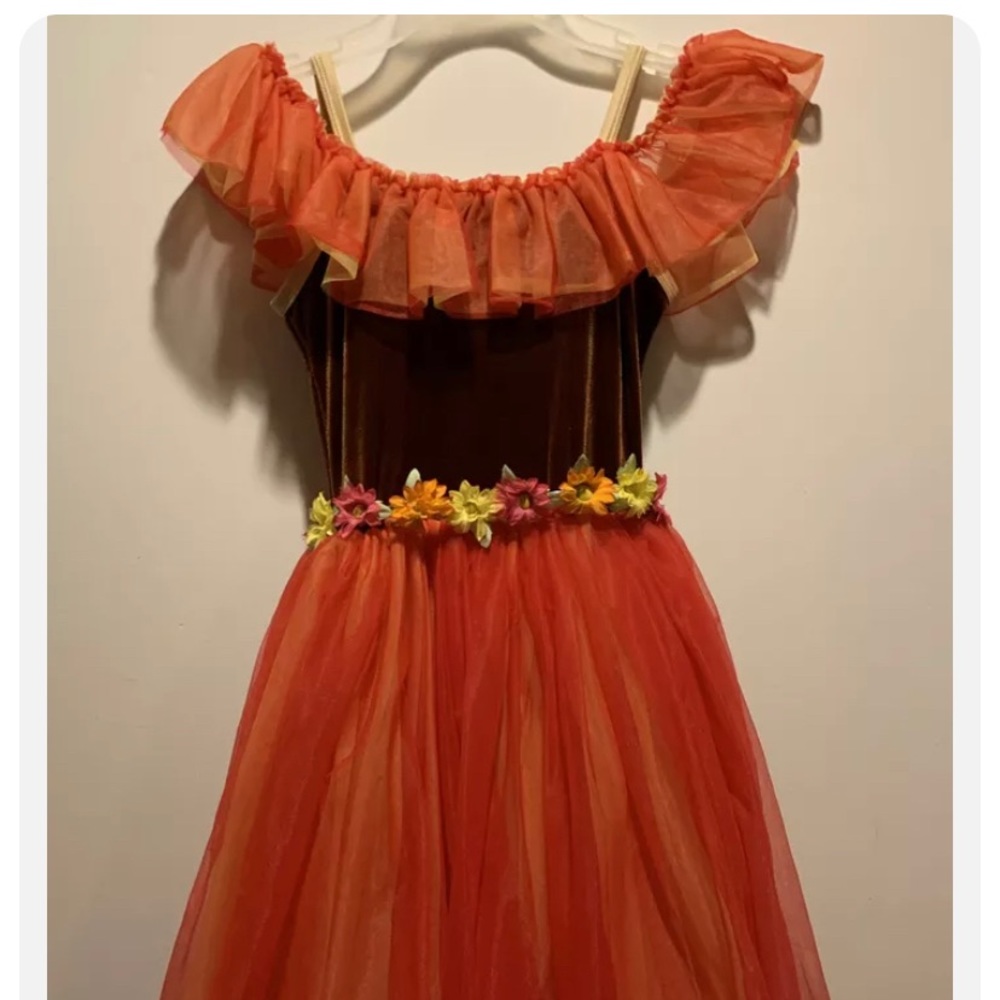 Star Styled Dance Costume Ballet Halloween Flowers Outfit Size Child Medium